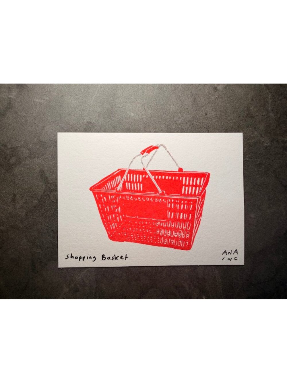 Ana Inciardi Shopping Basket Mini Art Print
